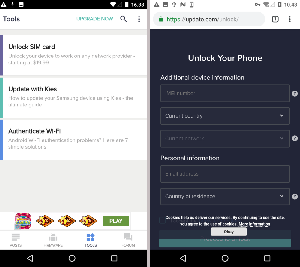 Samsung update app with 10m installs charges for free firmware